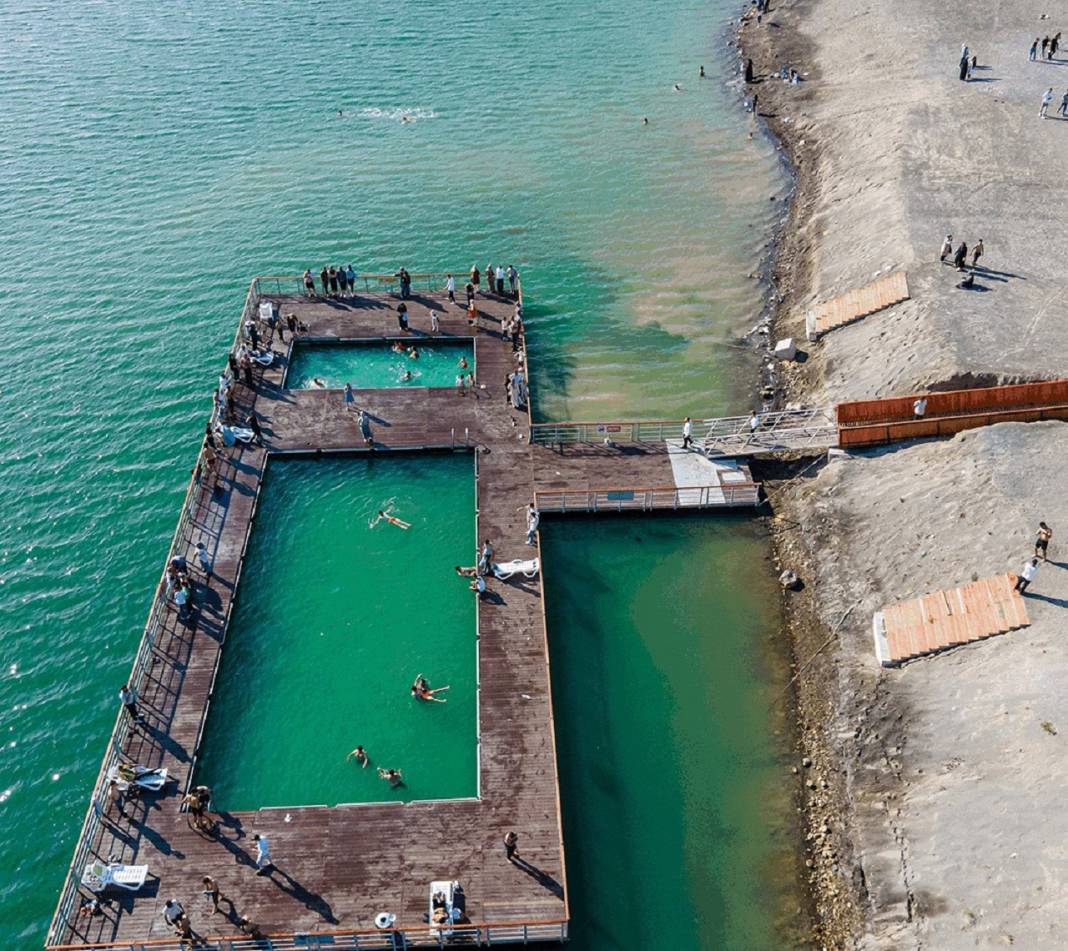 Konya'da tadı acı, huzuru tatlı göl: Turistler için kış da fark etmiyor 6